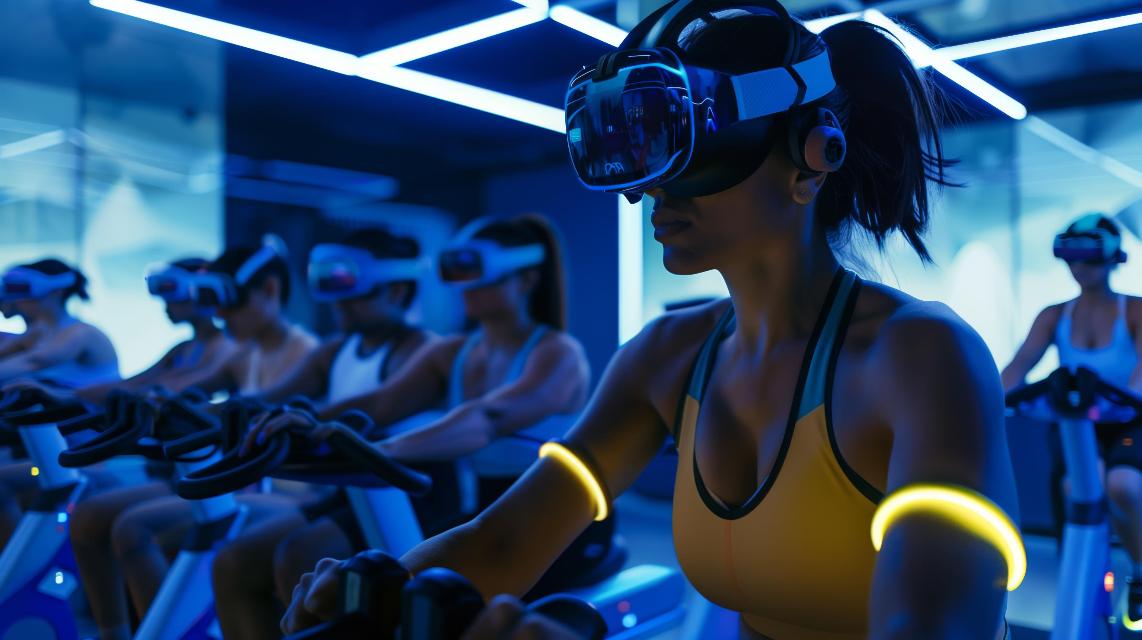 people-doing-fitness-through-virtual-reality